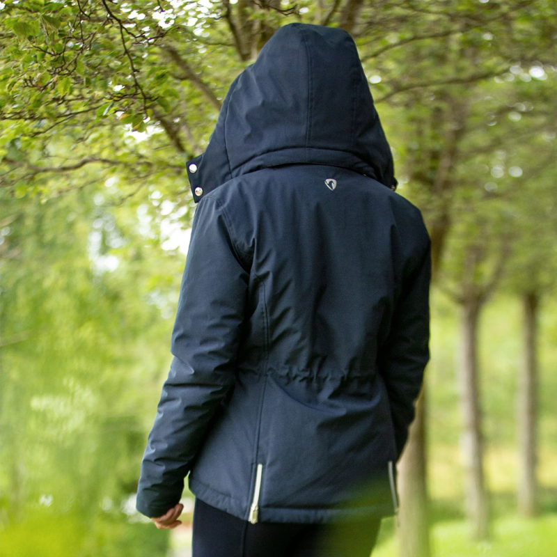 Hy Equestrian Synergy Short Waterproof Secure Shield Coat - Navy-2