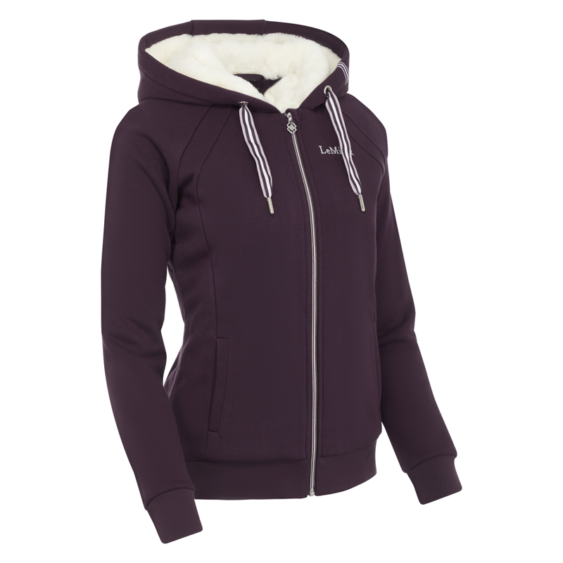 LeMieux Sherpa Fleeced Lined Hoodie - Fig-1