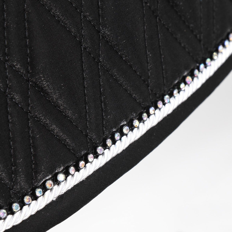 Shires Performance Euro Cut Luxe Saddlecloth - Black-2