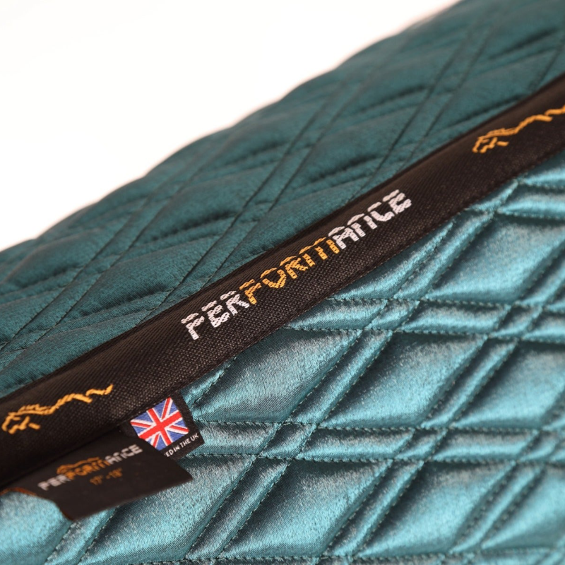 Shires Performance Euro Cut Luxe Saddlecloth - Emerald-2