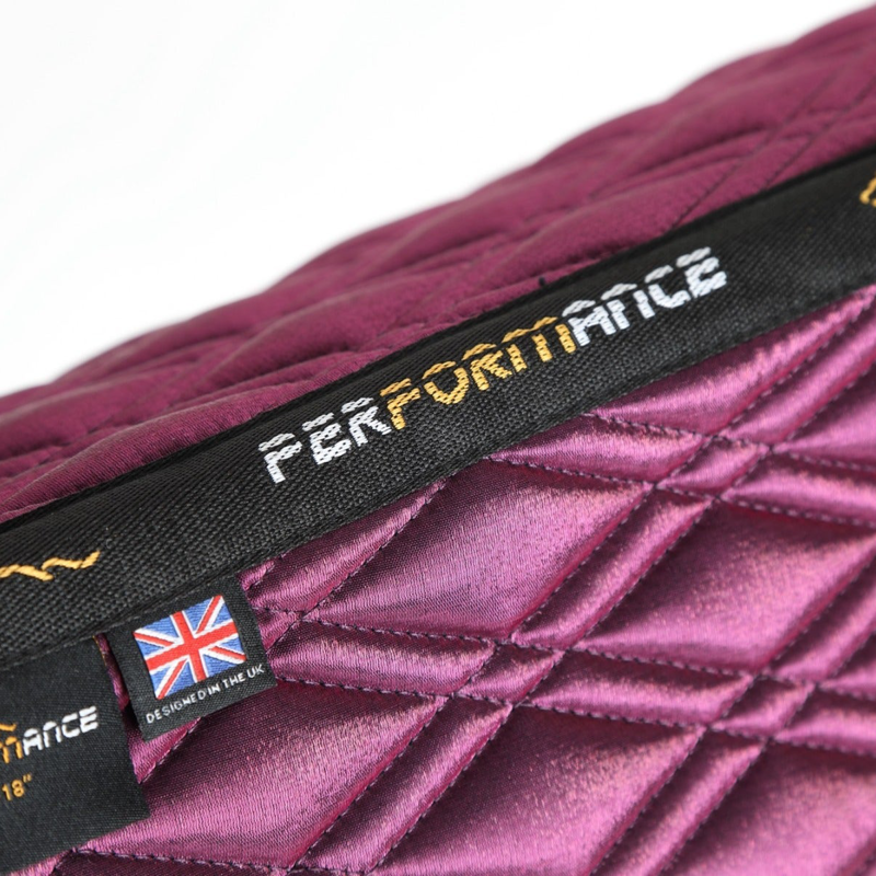 Shires Performance Euro Cut Luxe Saddlecloth - Plum-2