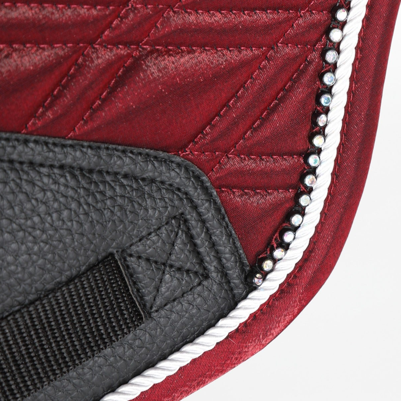 Shires Performance Euro Cut Luxe Saddlecloth - Red-1