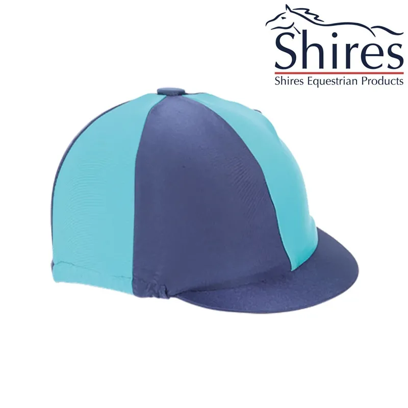 Shires Riding Skull Hat Helmet Cover Silk Plain or Multi  Designs Peaked. 
