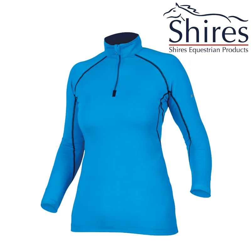 Shires Air Dri Ladies Cross Country Shirt - Turquoise