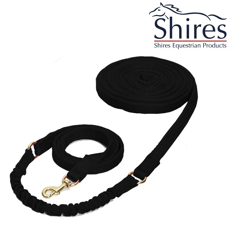 Shires Bungee Lunge Line - Black