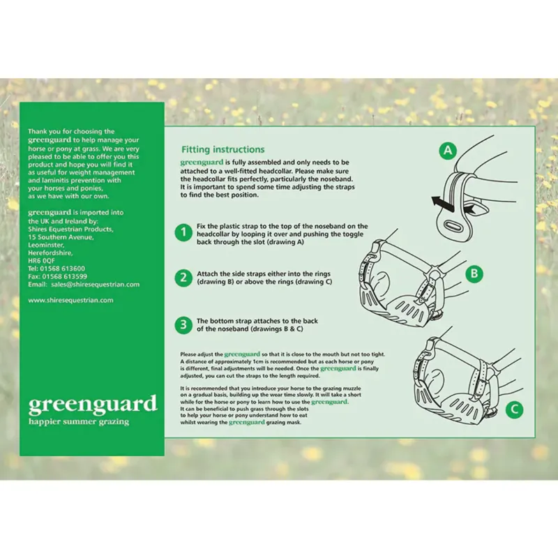 Shires Greenguard Muzzle - Black-1