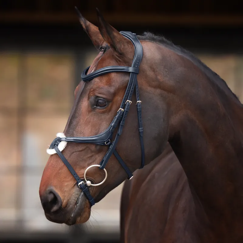 Shires Velociti Lusso Elite Grackle Bridle - Black