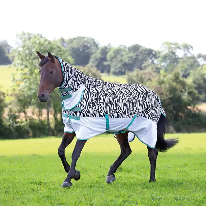 Shires Tempest Original ZebTek Combo Fly Rug Zebra Print