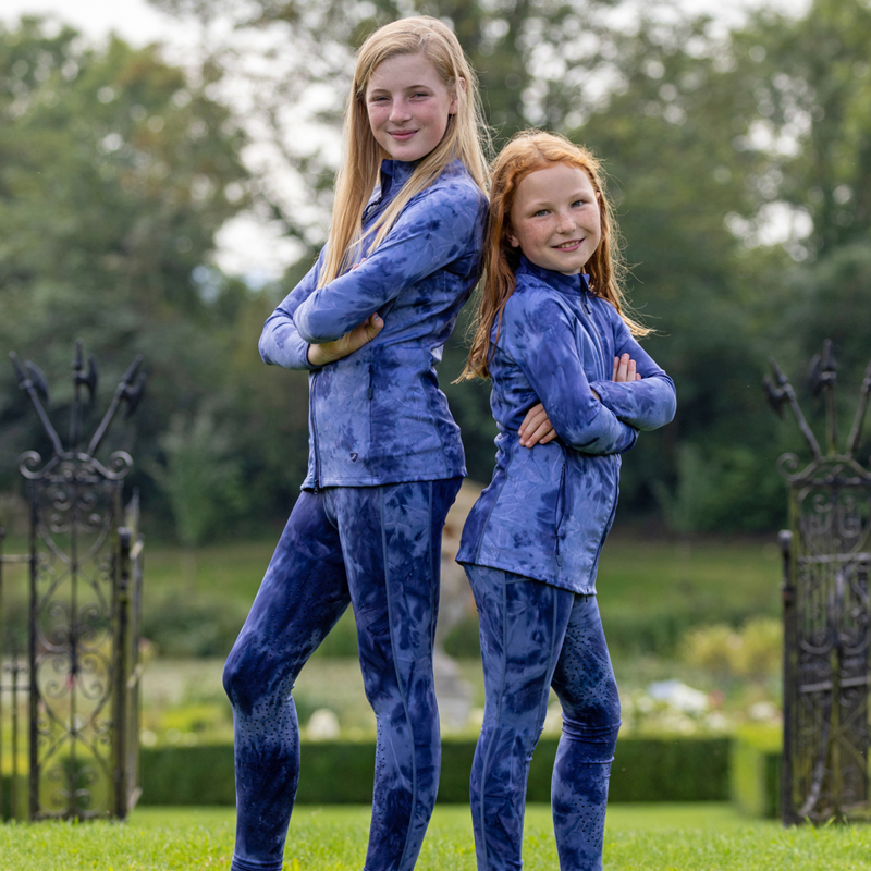 Aubrion Non-Stop Jacket - Young Rider - Navy Tie Dye-2