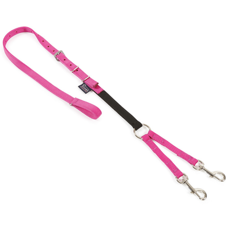 Shires Daisy Reins - Pink-1