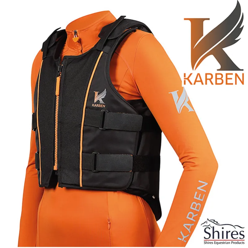 Shires Karben Childrens Body Protector - Black