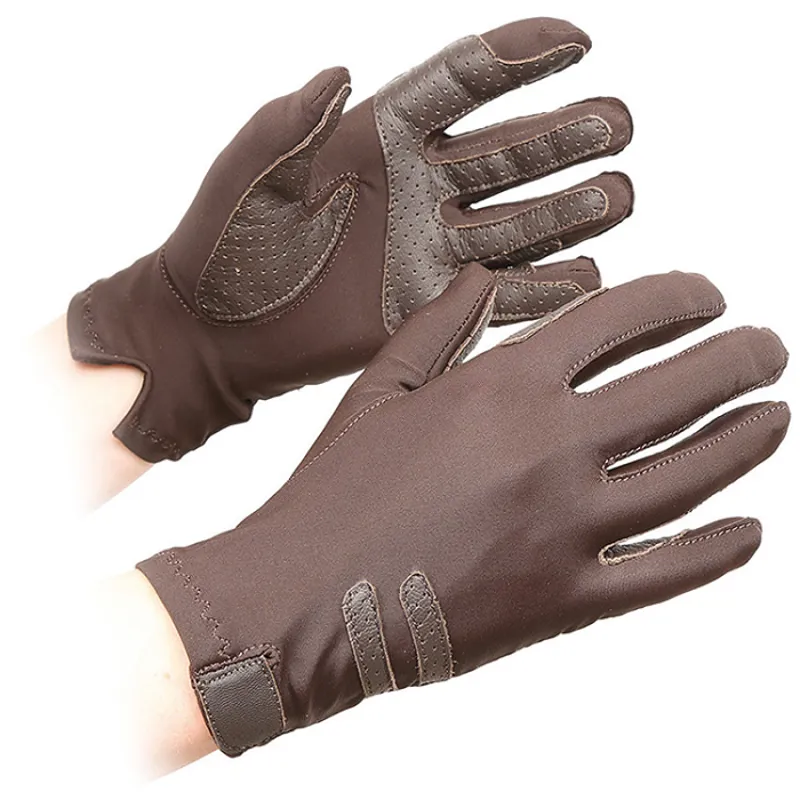 Shires Kelsall Competition Gloves - Brown