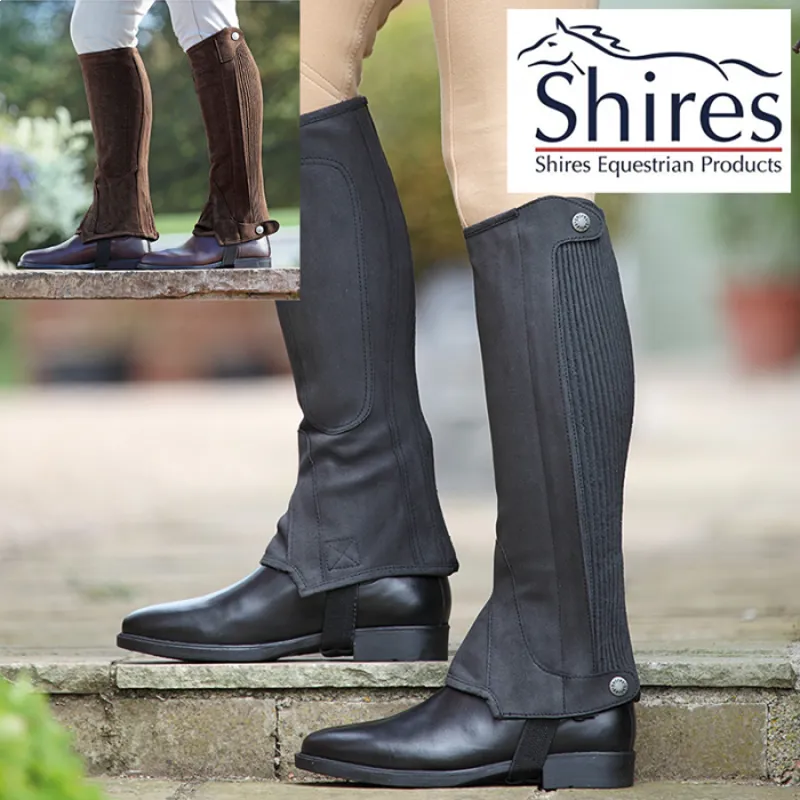 Shires Childrens Amara Half Chaps - Brown-1