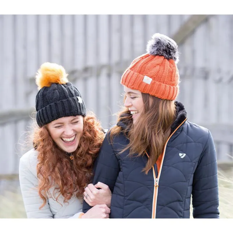 Aubrion Ladies Indiana Pom Pom Hat - Charcoal-1