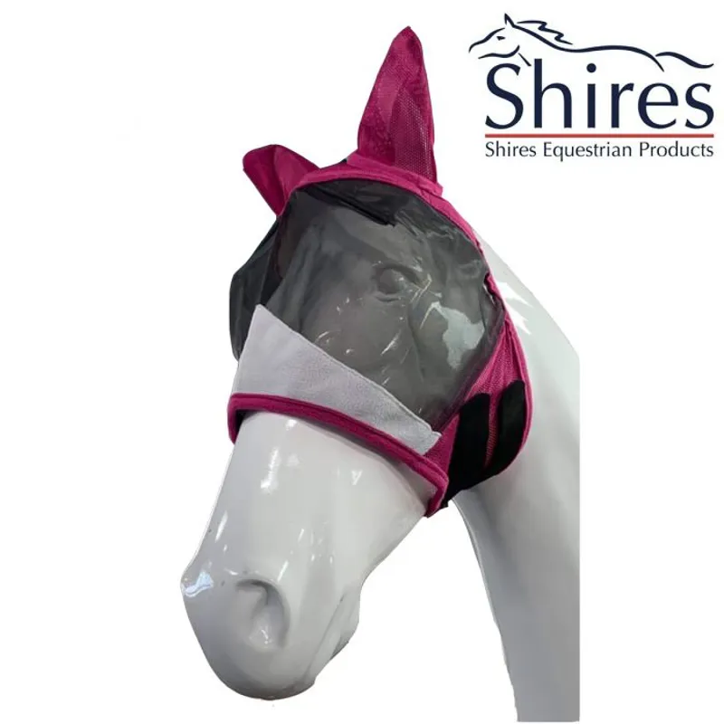 Shires Fine Mesh Fly Mask with Ears-4
