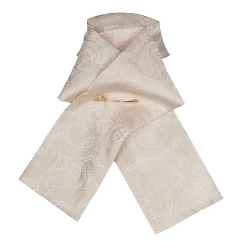 Shires Brocade Ready Tied Stock - Gold