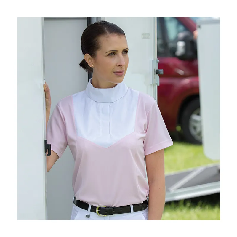 Shires Air Dri Short Sleeve Stock Shirt - Pink