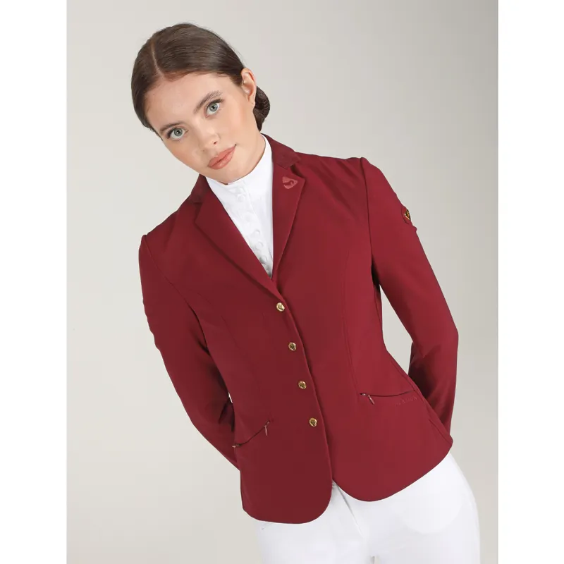 Aubrion Team Show Jacket - Burgundy-2