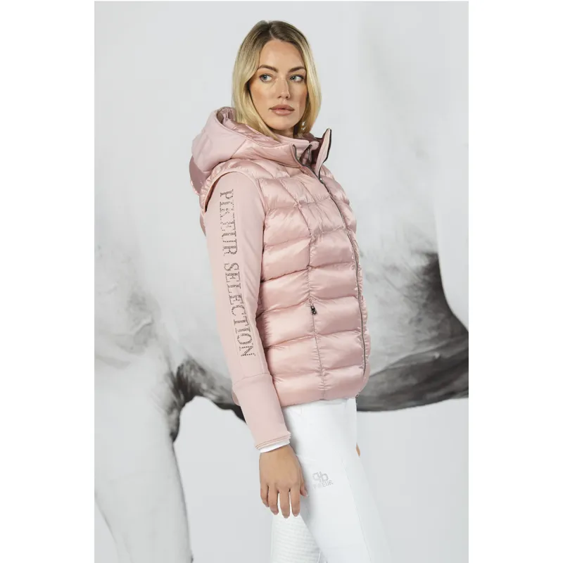 Pikeur Sia Selection Quilted Gilet - Powder Rose -1