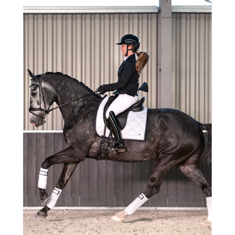 PS Of Sweden Signature Dressage Saddle Pad - White-2