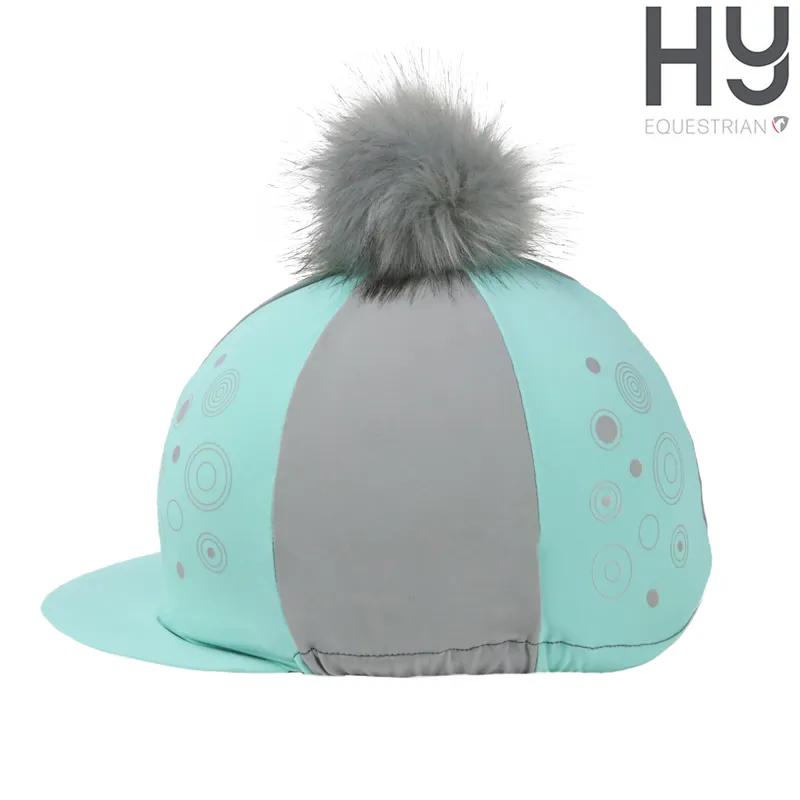 Hy Equestrian DynaMizs Ecliptic Hat Cover - Mint/ Grey Mint/Grey