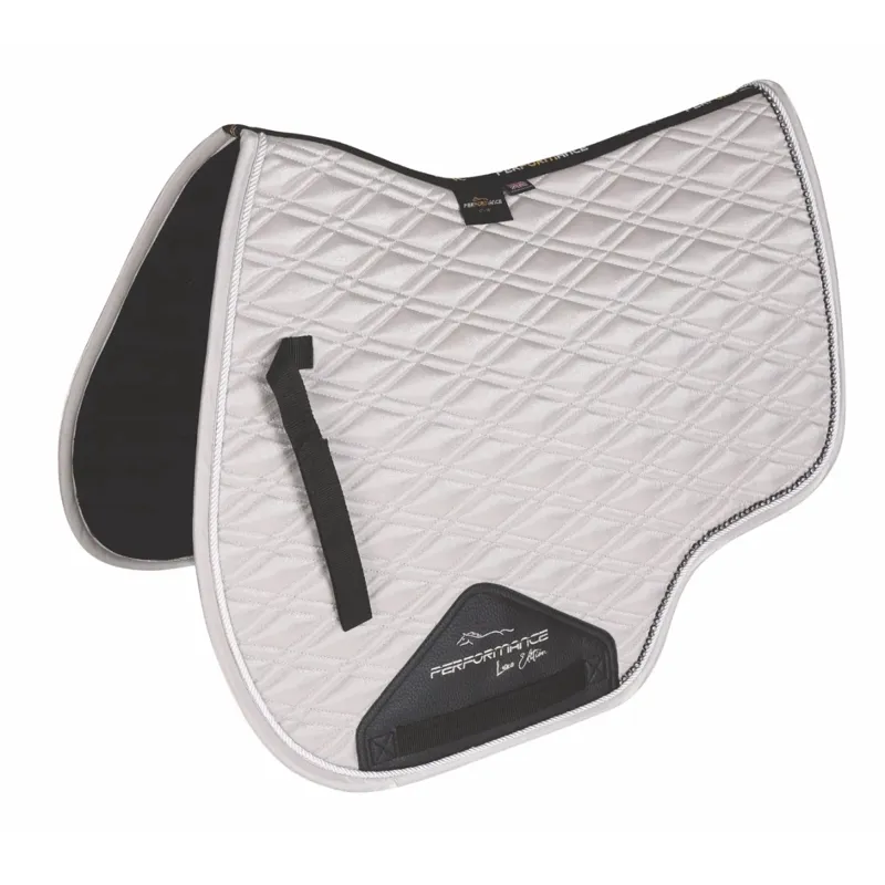 Shires Performance Euro Cut Luxe Saddlecloth - Silver