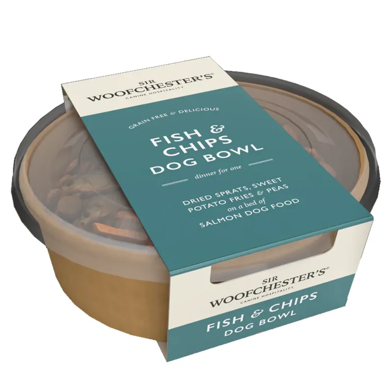 Sir Woofchester Fish and Chips Bowl