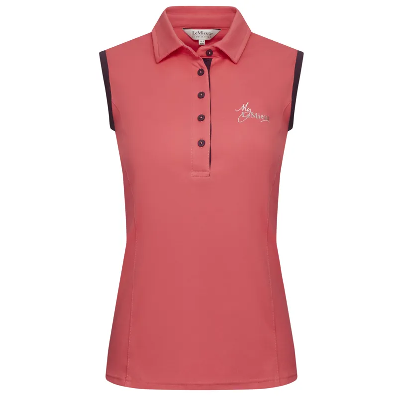 My LeMieux Sleeveless Polo - Papaya 