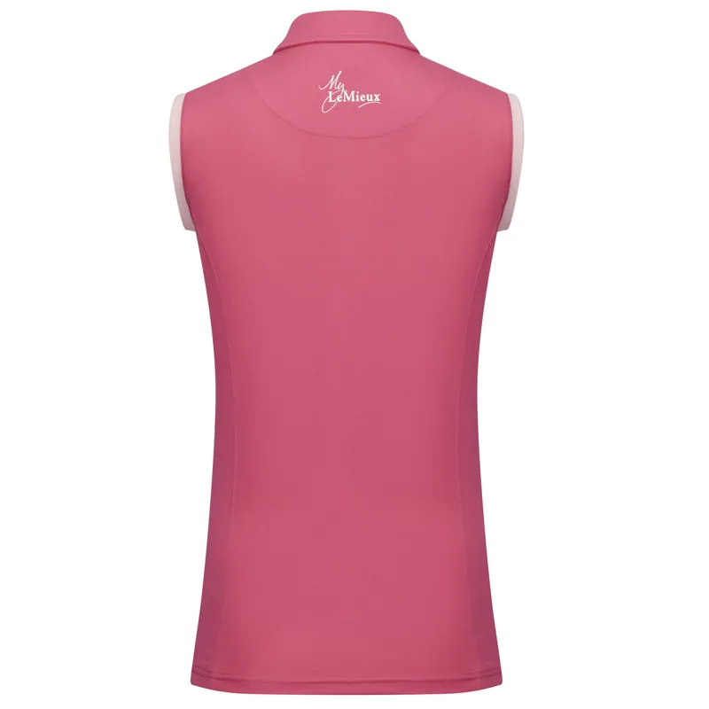 My LeMieux Sleeveless Polo - Watermelon -1