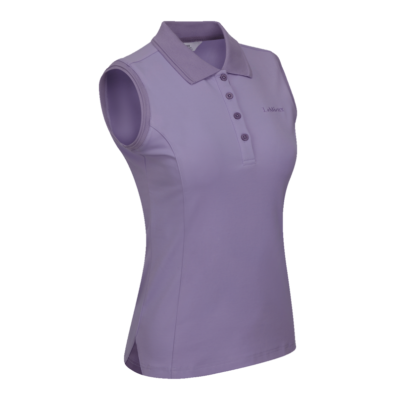 My LeMieux Sleeveless Polo Shirt - Iris-2