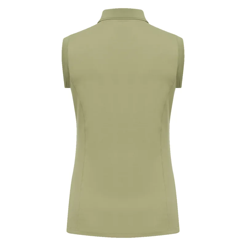 My LeMieux Sleeveless Polo Shirt - Moss-2