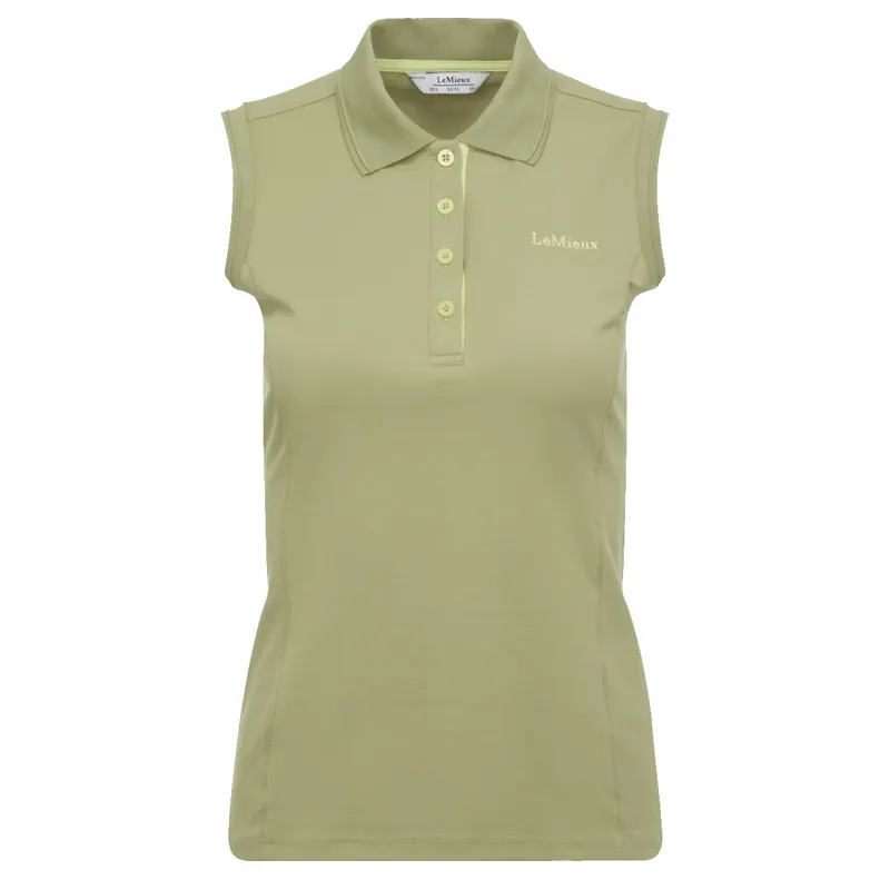 My LeMieux Sleeveless Polo Shirt - Moss