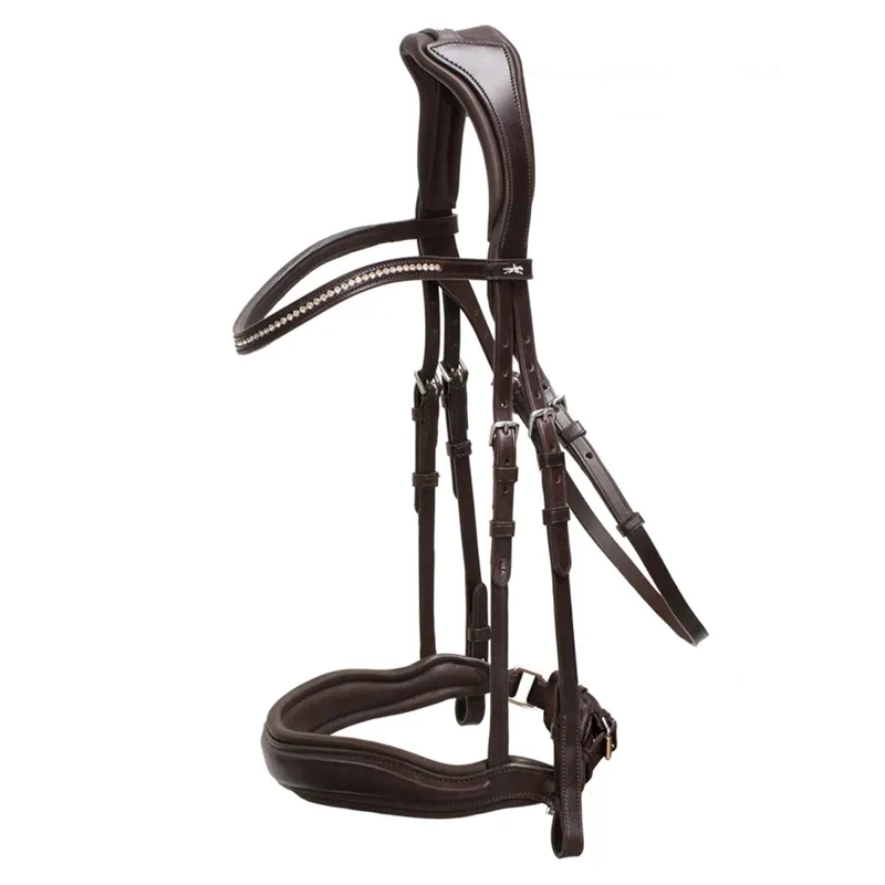 Schockemohle Slimford Bridle - Espresso/Silver
