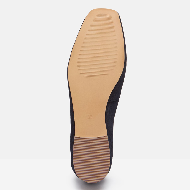 Joules Sloane Ladies Suede Loafers - French Navy-5