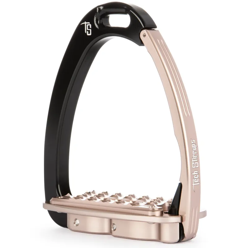 Tech Stirrups Venice Sloped Evo - Black/Rose Gold