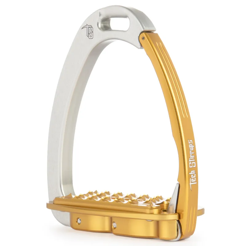 Tech Stirrups Venice Sloped Evo - Silver/Gold