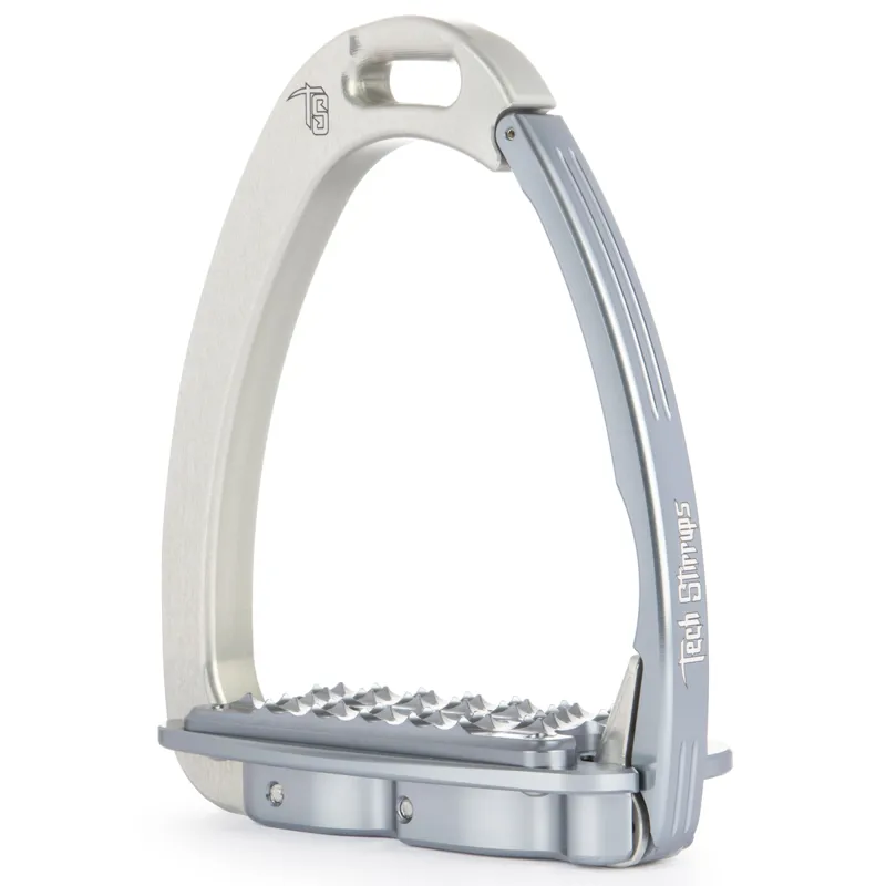Tech Stirrups Venice Sloped Evo - Silver/Titanium