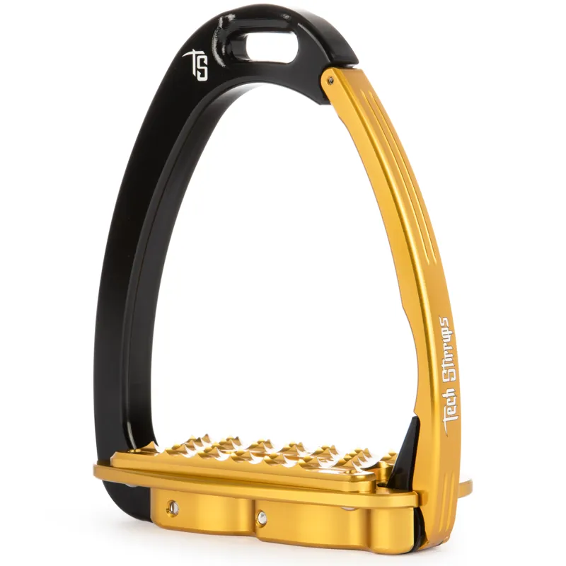 Tech Stirrups Venice Sloped Evo - Black/Gold