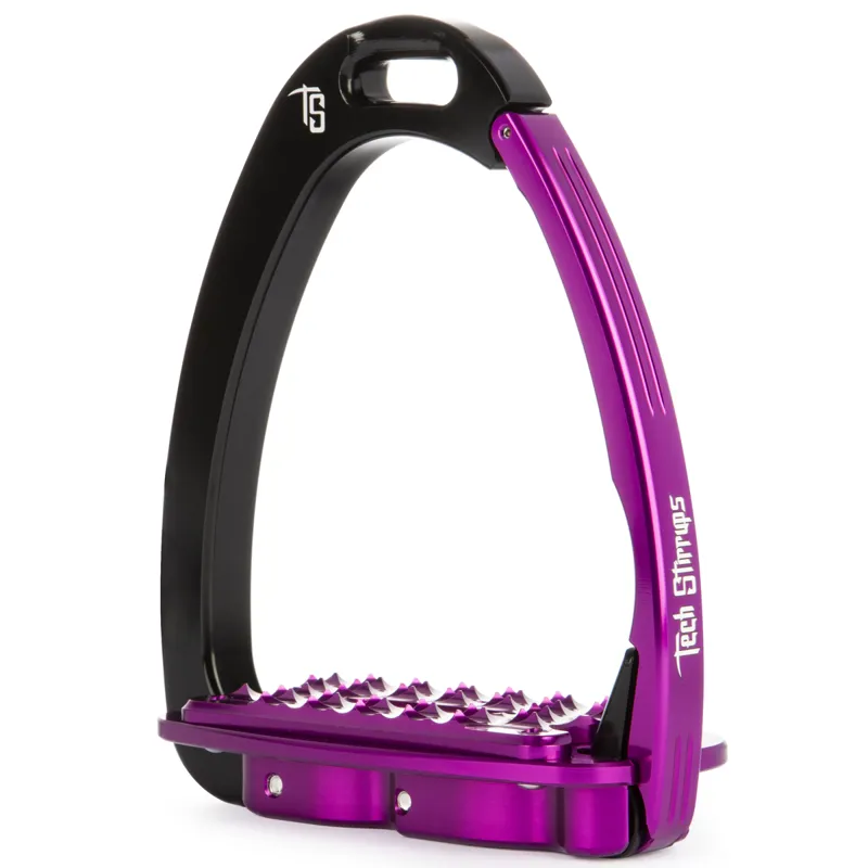 Tech Stirrups Venice Sloped Evo - Black/Purple