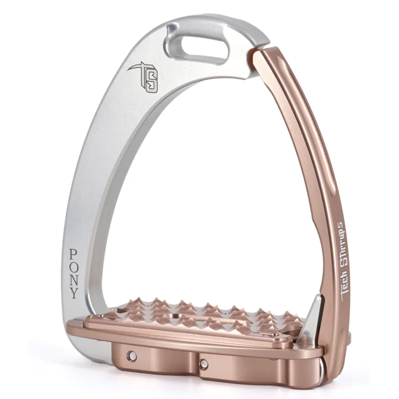 Tech Stirrups Venice Pony Sloped - Silver/Rose Gold