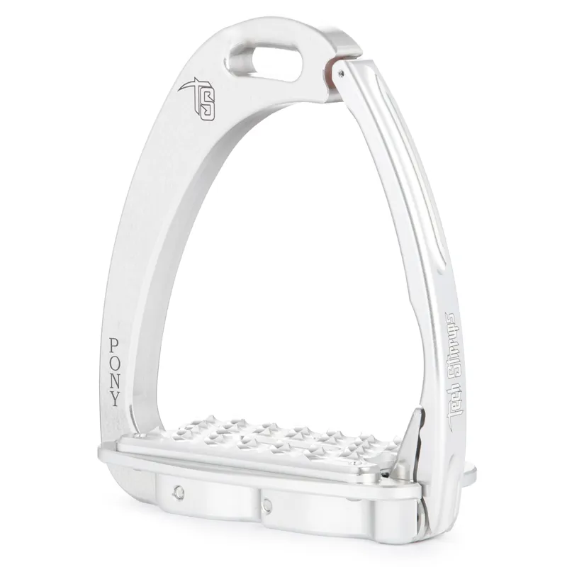 Tech Stirrups Venice Pony Sloped - Silver/Silver