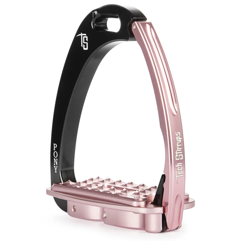 Tech Stirrups Venice Pony Sloped - Black/Pink
