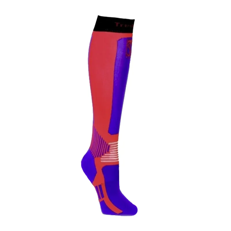 Tredstep Sheer Cool Riding Socks - Red/Purple