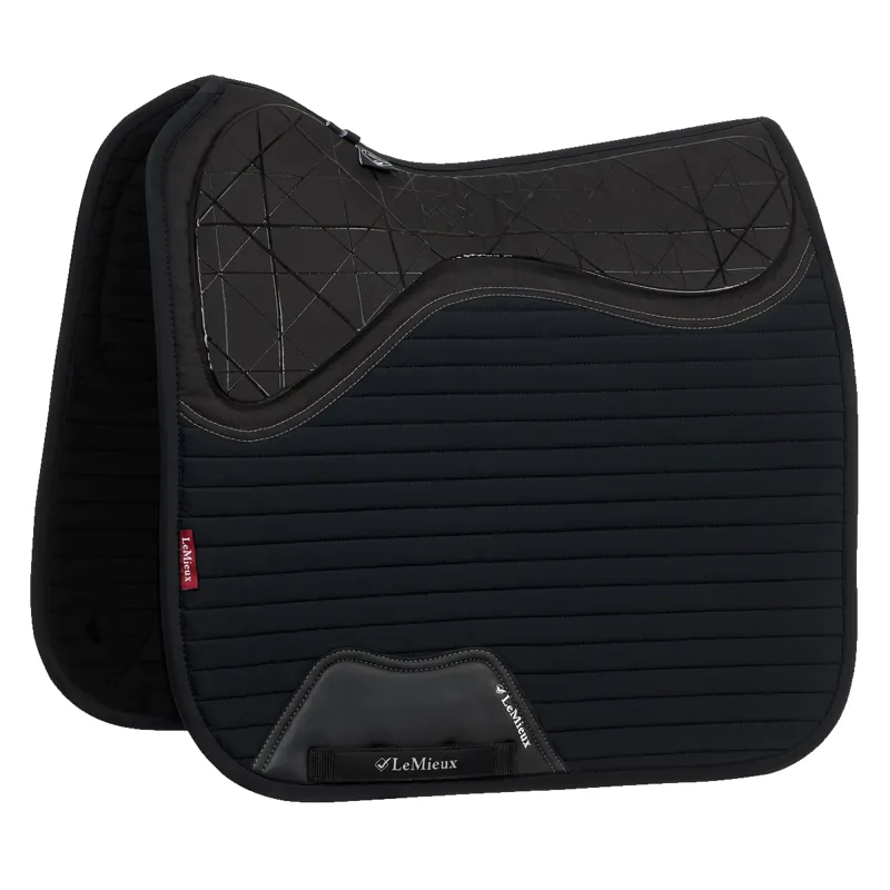 LeMieux Soft Shell Anti Slip Dressage Saddle Pad - Black