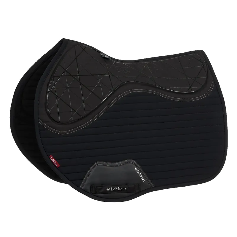 LeMieux Soft Shell Anti Slip Euro Jump Saddle Pad - Black