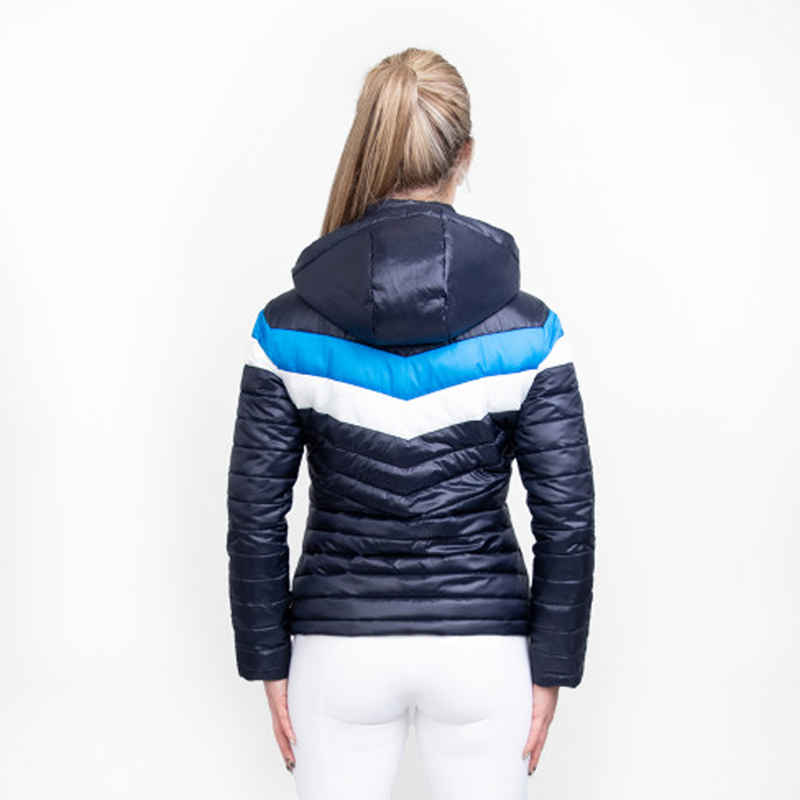 Coldstream Southdean Quilted Coat - Navy/White/Blue-1