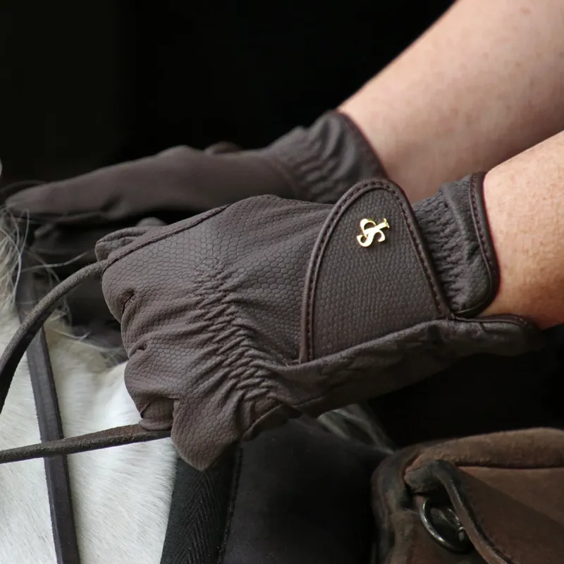 Supreme Products Pro Performance Show Ring Gloves - Brown-2