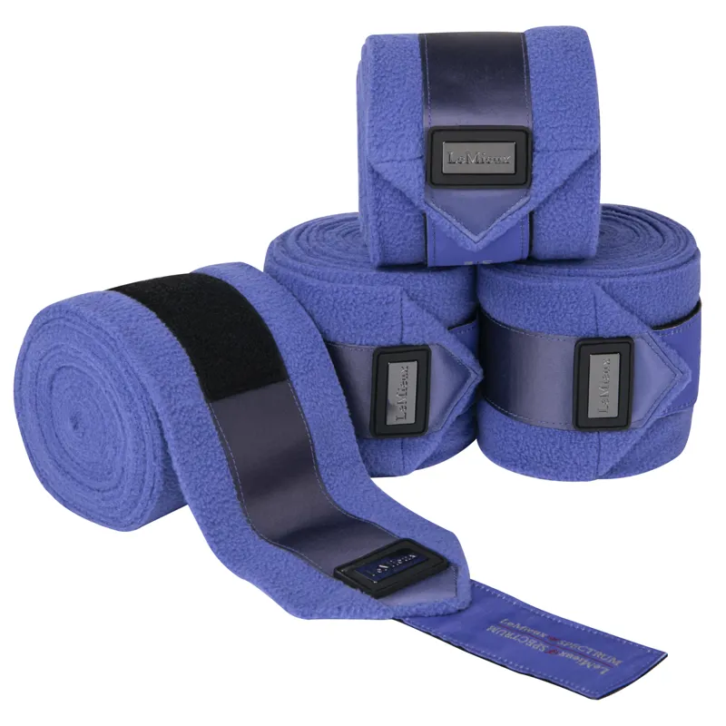 LeMieux Spectrum Satin Polo Bandages - Navy/Bluebell