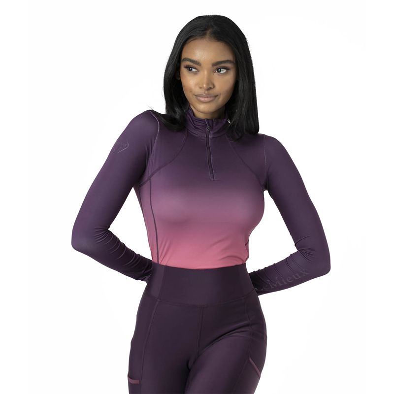 LeMieux Spectrum Base Layer - Aubergine/Papaya-4