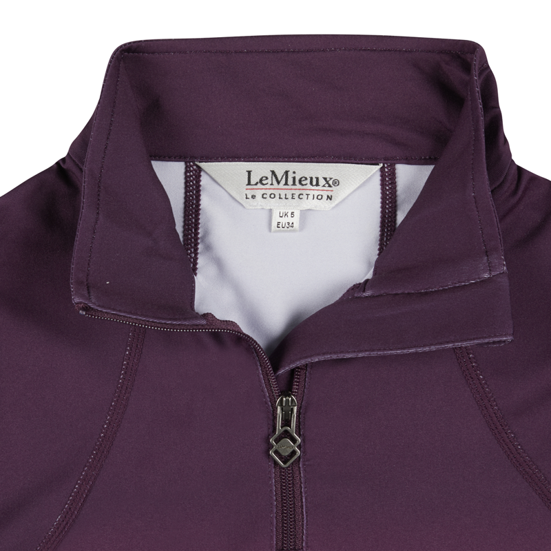 LeMieux Spectrum Young Rider Base Layer - Aubergine/Papaya -3